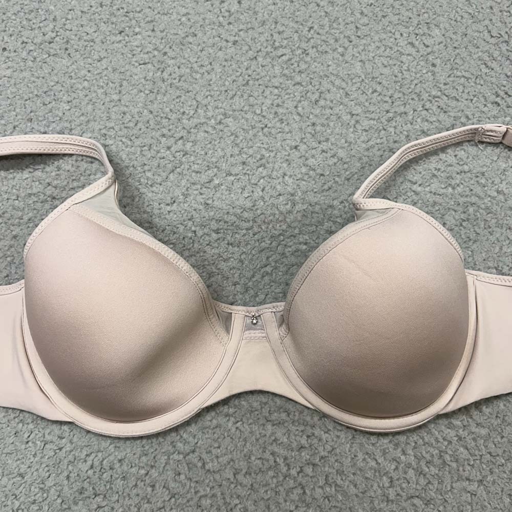 Bali Bra 36B T-Shirt Bra 3439 One Smooth U Ultra Light Underwire Nude